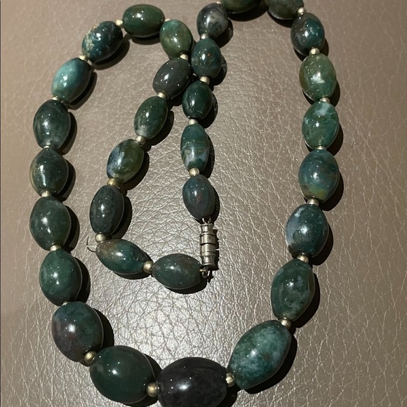 Incredible Vintage Bloodstone Necklace - Picture 4 of 5